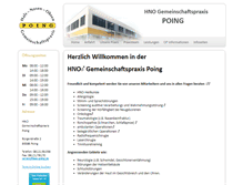 Tablet Screenshot of hno-poing.de